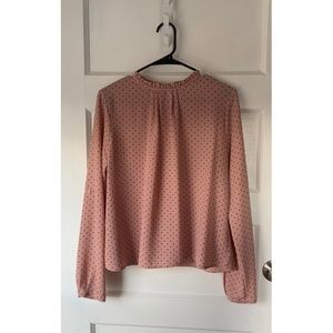 Pink and Black Polka Dot top